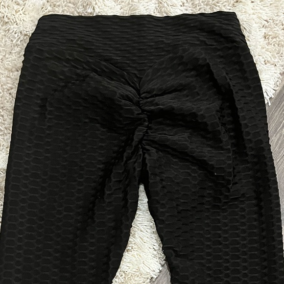 Women's High Waist Yoga Pants Tummy Control Workout Butt Lifting Leggings Large - Picture 3 of 8